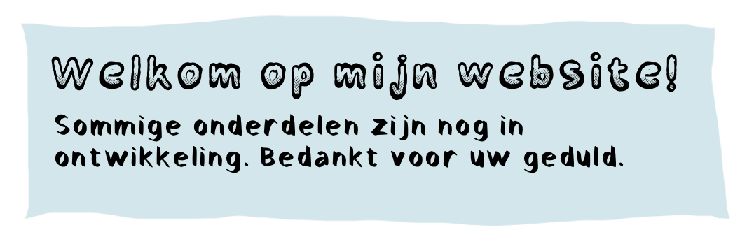Welkom op mijn website!